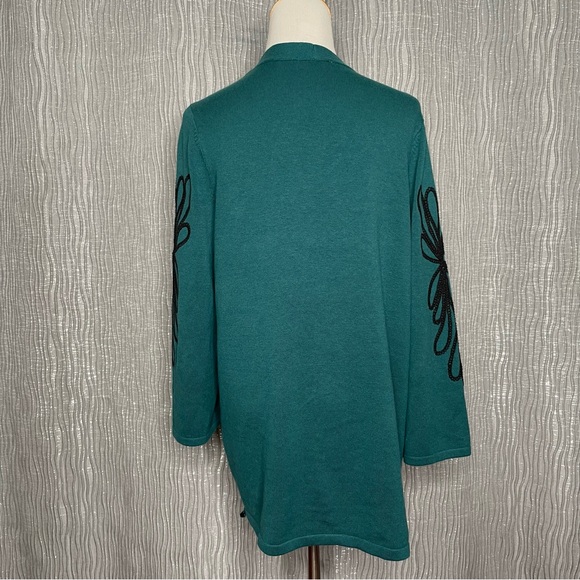 Chico’s embroidered open cardigan - Picture 3 of 8